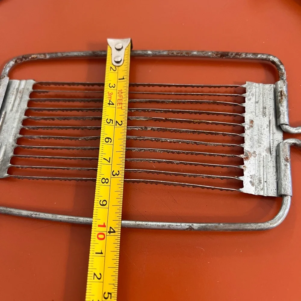 VTG‎ Japan Serrated Wire Cheese Tomato Slicer Metal Kitchen Tool Retro 10 Inch